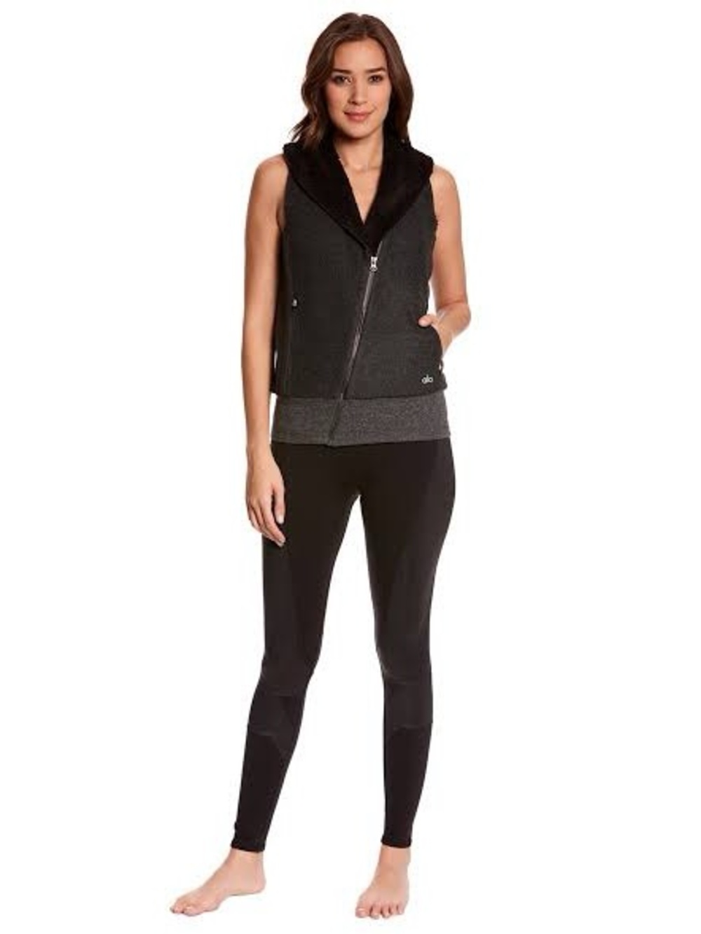Alo Yoga Flat Iron Sherpa-Lined Athletic Vest